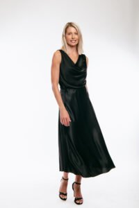 Blouse Satin Black