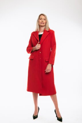 Alternative view of Long coat Bianca Red