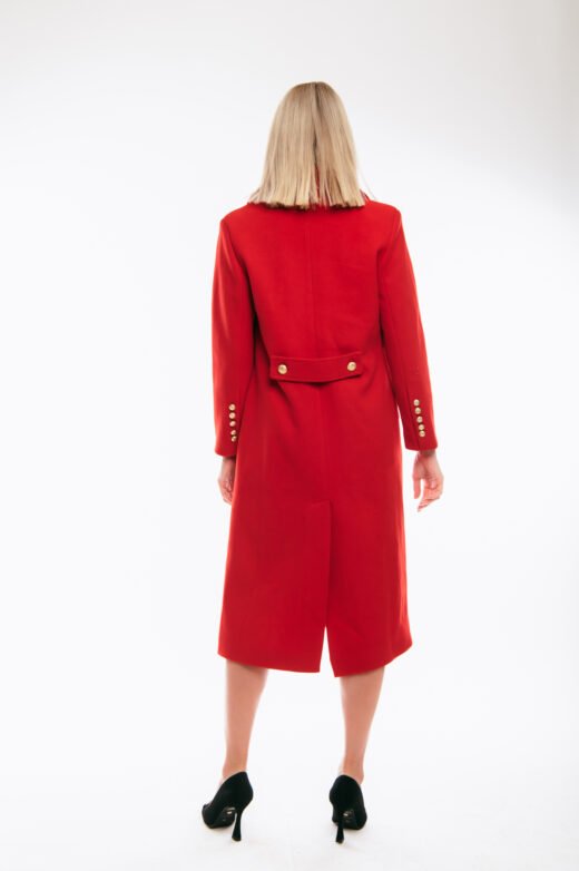 Long coat Bianca Red - Image 4