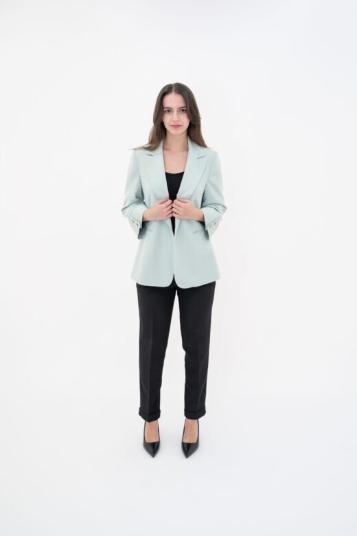 Jacket 3/4sleeve 1 button pal Mint - Image 3