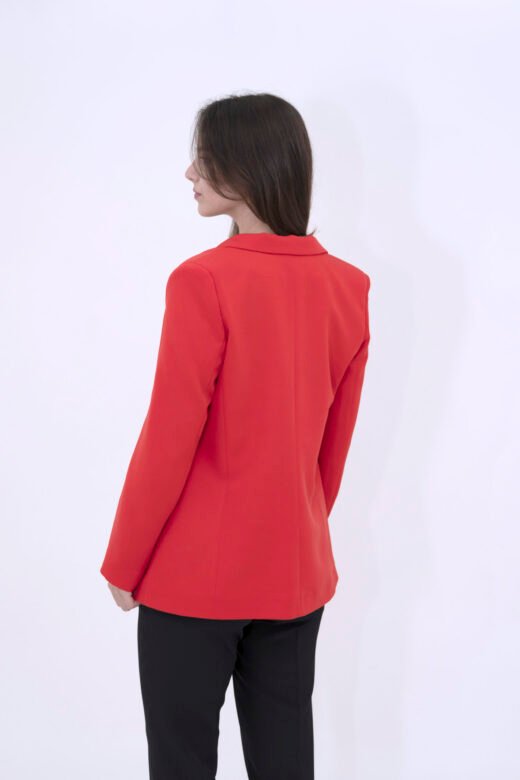 Blazer jacket 1 button Red - Image 2