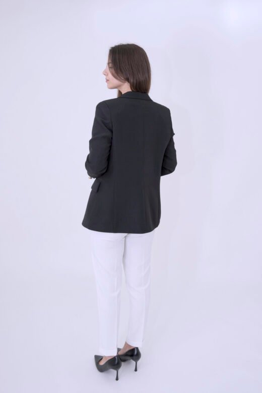 Blazer jacket 1 button Black - Image 3
