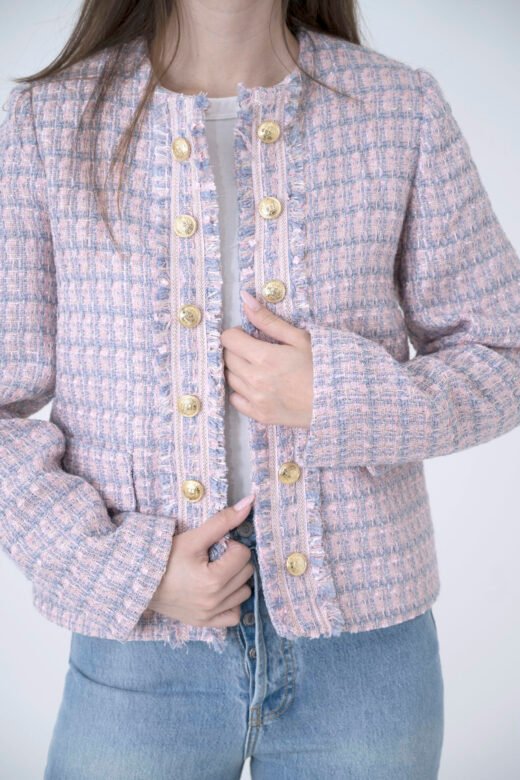 Chanel clasic jacket 14 buttons bor a bor Lilac - Image 2