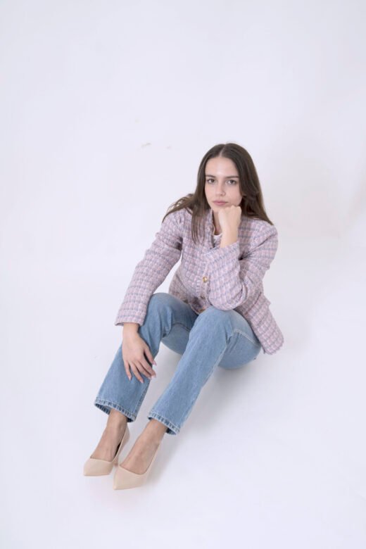 Chanel clasic jacket 14 buttons bor a bor Lilac - Image 3