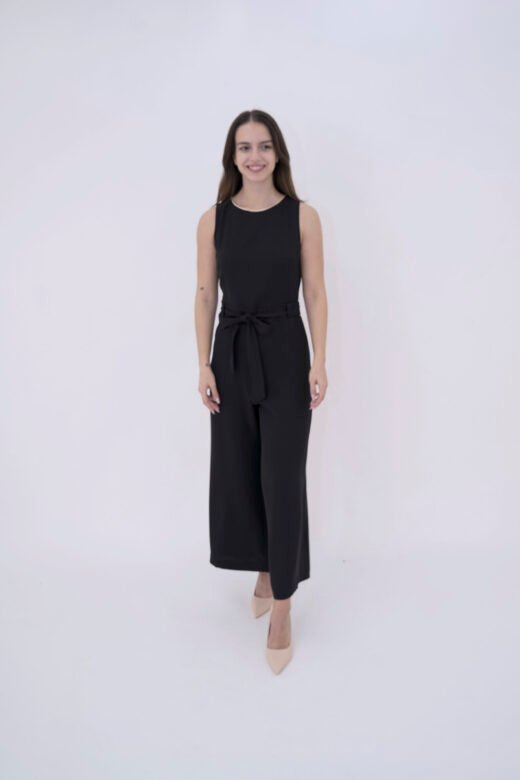 Bodysuit Cabana pants goldtouch neck, no sleeves Black - Image 6