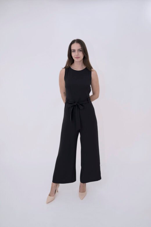 Bodysuit Cabana pants goldtouch neck, no sleeves Black - Image 5