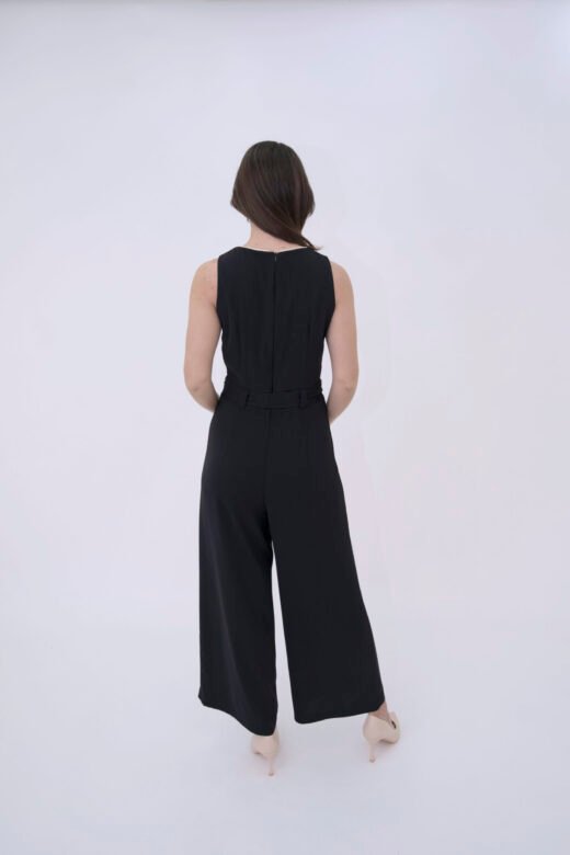Bodysuit Cabana pants goldtouch neck, no sleeves Black - Image 2