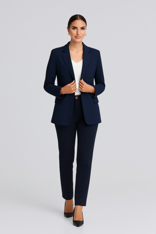 Blazer jacket 1 button Dark Blue