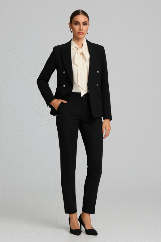 Long Jacket crossed 4k Black