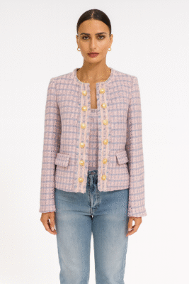 Chanel clasic jacket 14 buttons bor a bor Lilac