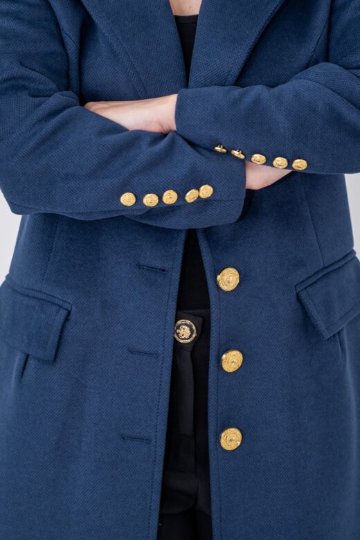 Long coat Bianca Dark Blue - Image 4