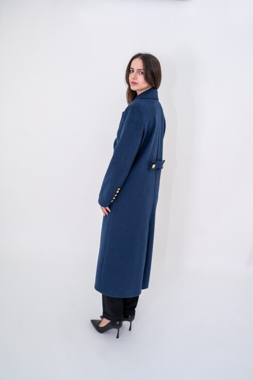 Long coat Bianca Dark Blue - Image 3
