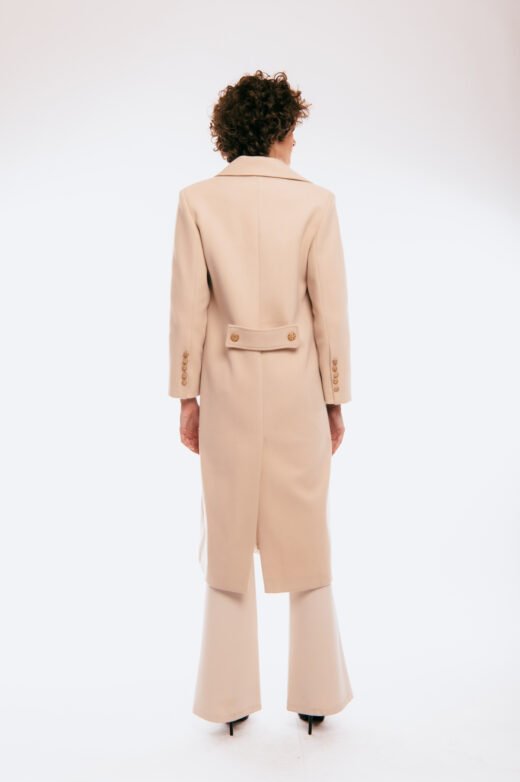Long coat Bianca Cream - Image 3