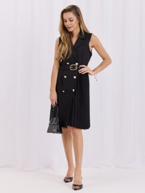 Black elegant sleeveless dress