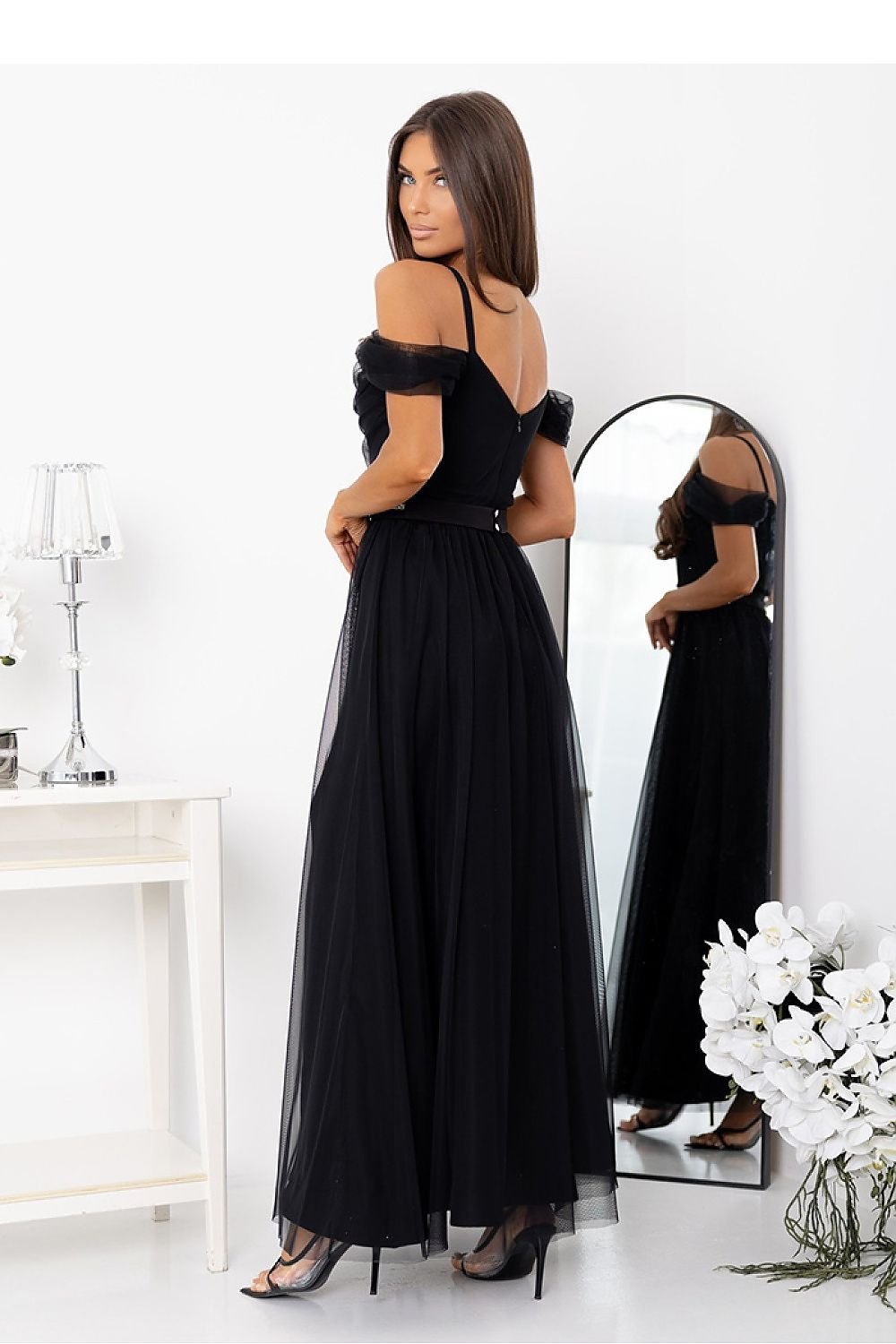 Maxi dress organtin Black - Image 2