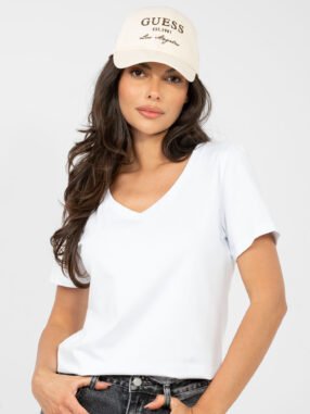 White cotton basic T-shirt