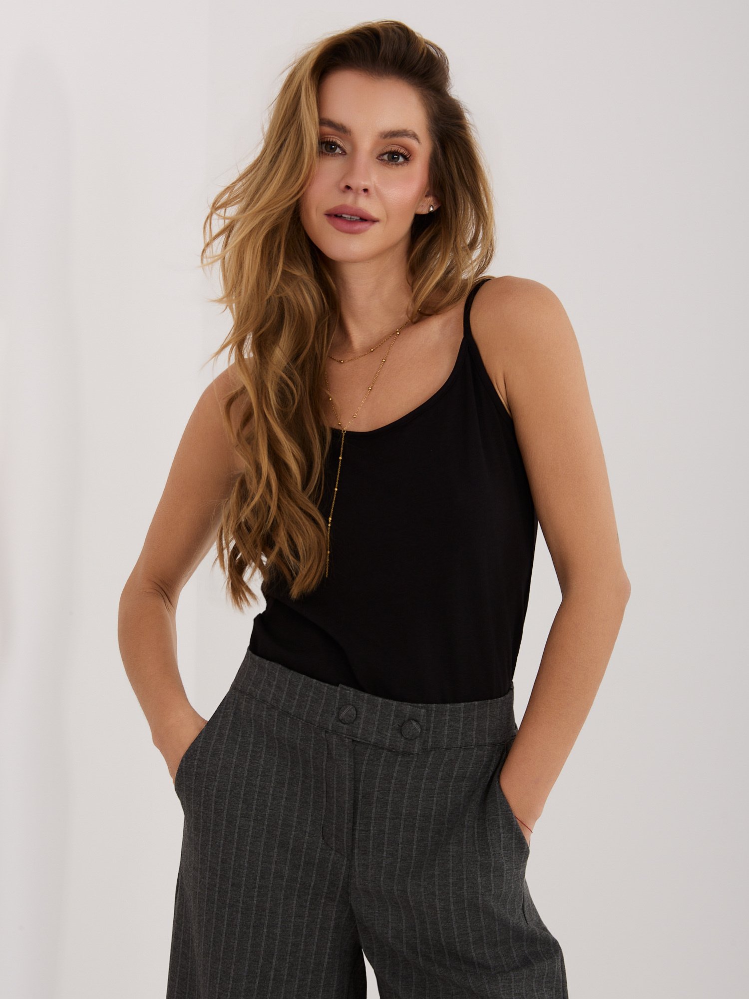 Women's Black Basic Cotton Top