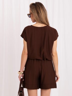 Alternative view of Dark brown two-piece summer set