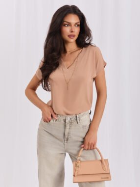 Camel BFG Short Sleeve Blouse