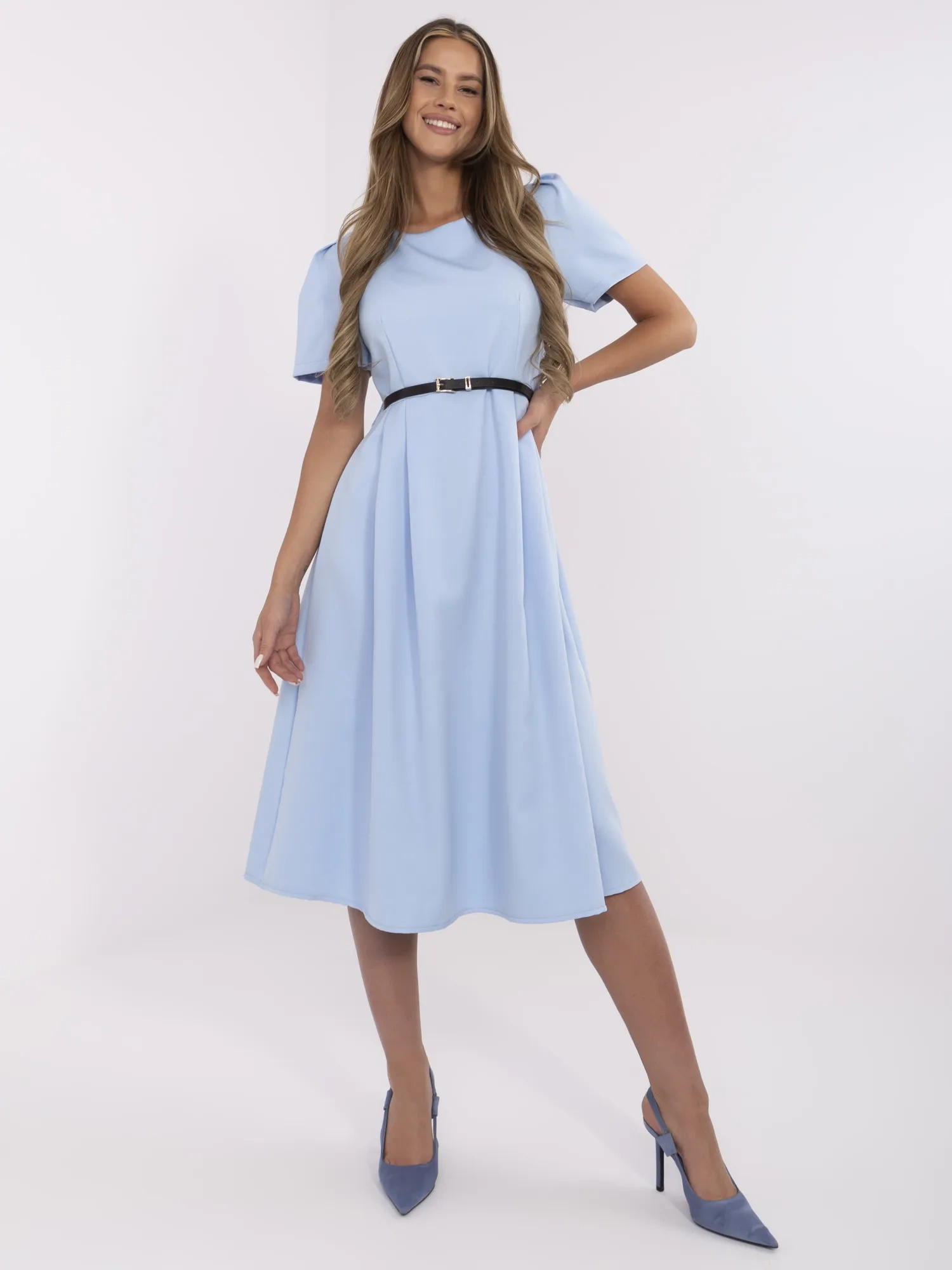 Ciel elegant dress with short sleeves
