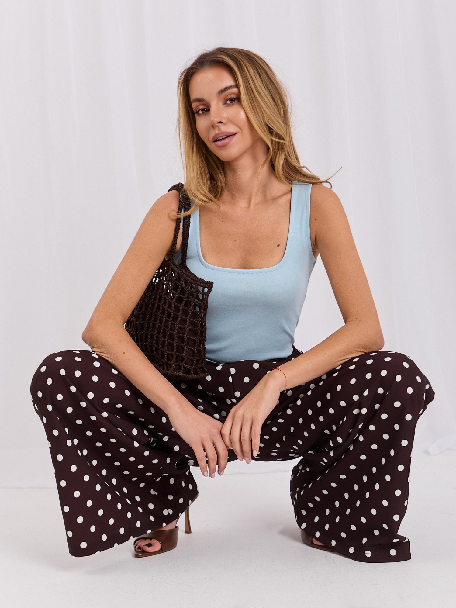 Light blue Square Neck Tank Top - Image 5