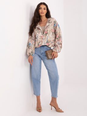 Alternative view of Transition jacket with a plant print