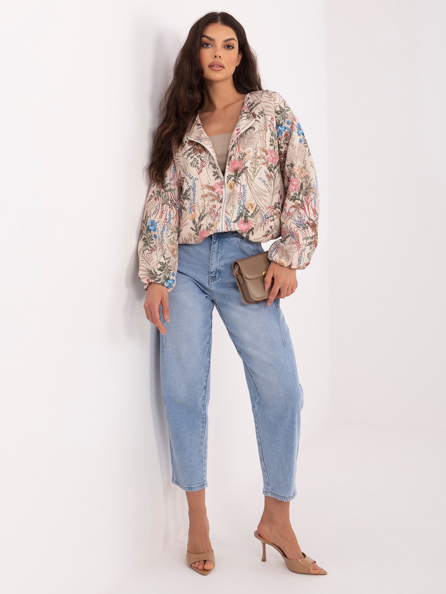 Transition jacket with a plant print - Image 2