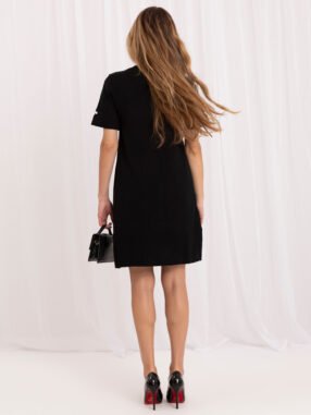 Alternative view of Black elegant knee-length dress