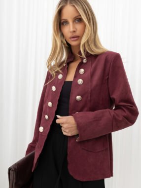 Vintage Burgundy officer's jacket