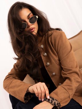 Alternative view of Vintage camel officer's jacket